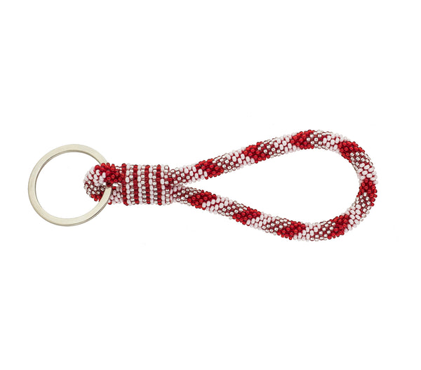 Game Day  Roll-On® Keychain <br> - Red & White