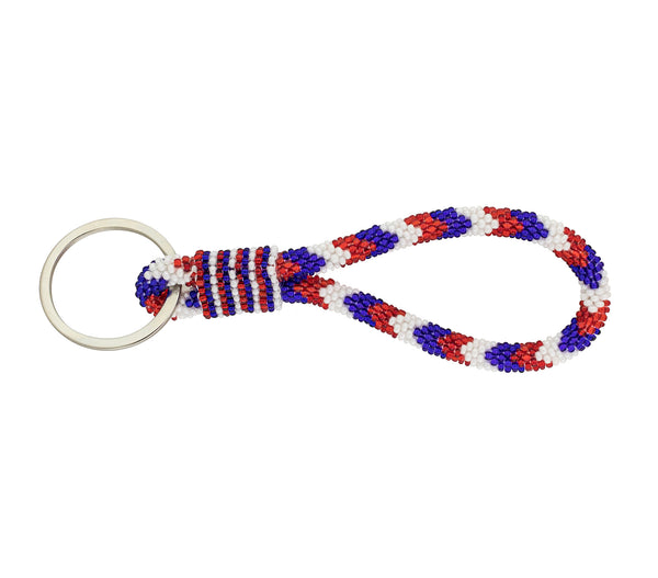 Game Day Roll-On® Keychain <br> - Red, White & Blue
