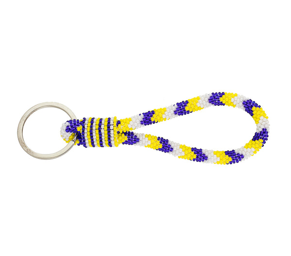 Game Day Roll-On® Keychain <br> - Yellow & Navy