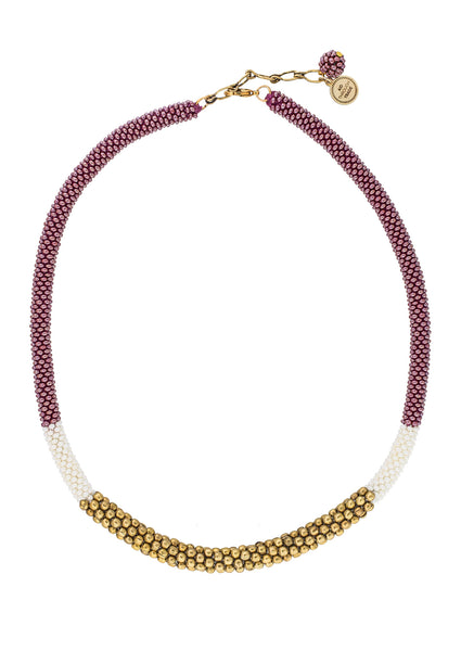 <br>The Golden Division Necklace <br> Mulberry