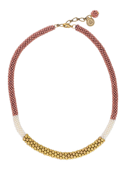 The Golden Division Necklace <br> Terracotta