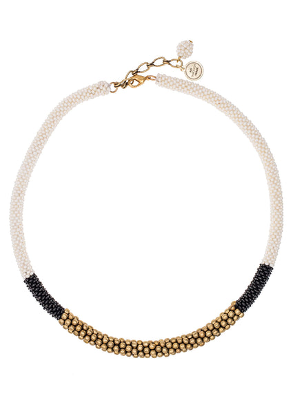 <br>The Golden Division Necklace <br> Cream