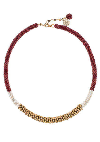 <br> The Golden Division Necklace <br> Garnet
