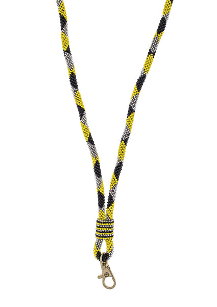 <br>The Roll-On® Lanyard- Game Day <br> Black & Yellow