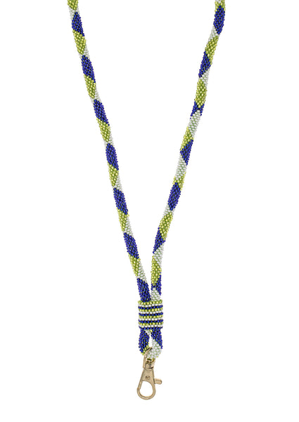 <br>The Roll-On® Lanyard- Game Day <br> Blue & Green