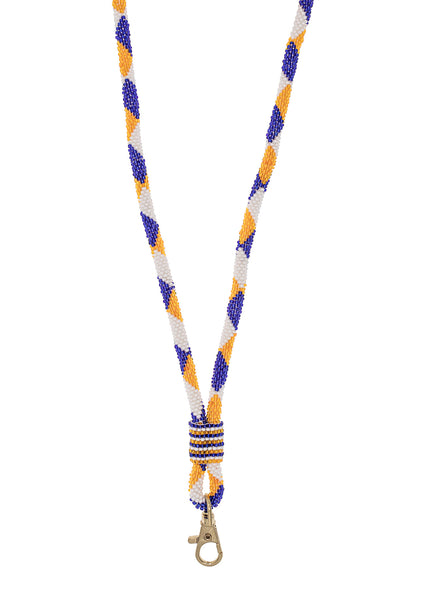 <br>The Roll-On® Lanyard- Game Day <br> Blue & Orange