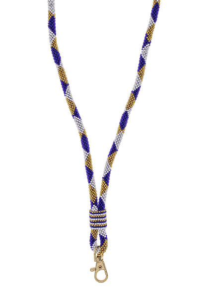 <br>The Roll-On® Lanyard- Game Day <br> Gold & Navy