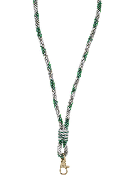 <br>The Roll-On® Lanyard- Game Day <br> Green & White