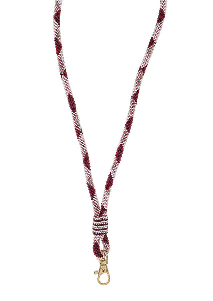 <br>The Roll-On® Lanyard- Game Day <br> Maroon & White