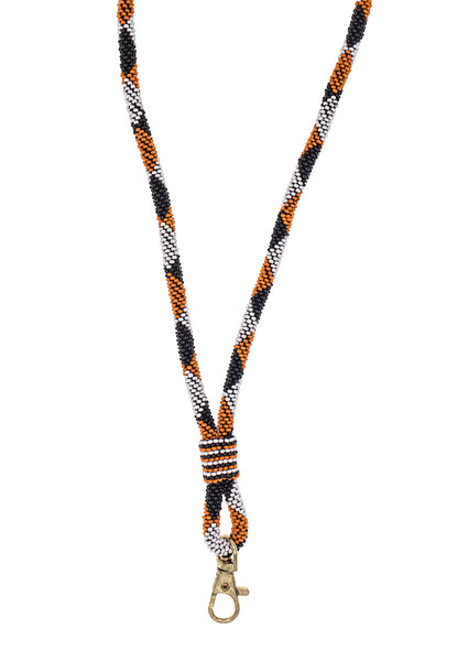 <br>The Roll-On® Lanyard- Game Day <br> Orange & Black