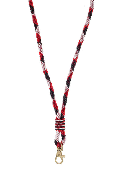 <br>The Roll-On® Lanyard- Game Day <br> Red, Black & White