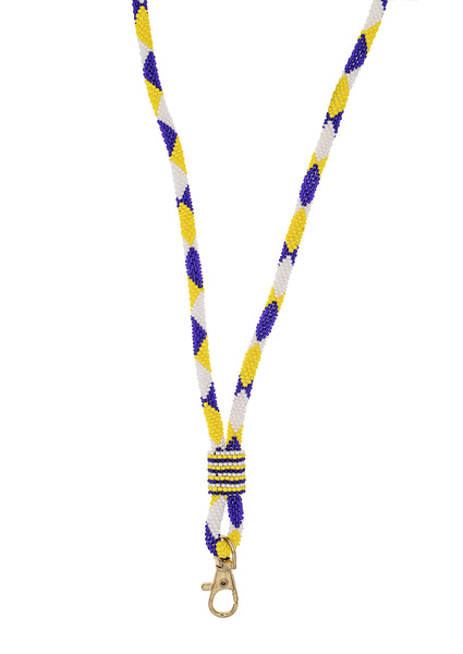 <br>The Roll-On® Lanyard- Game Day <br> Yellow & Navy
