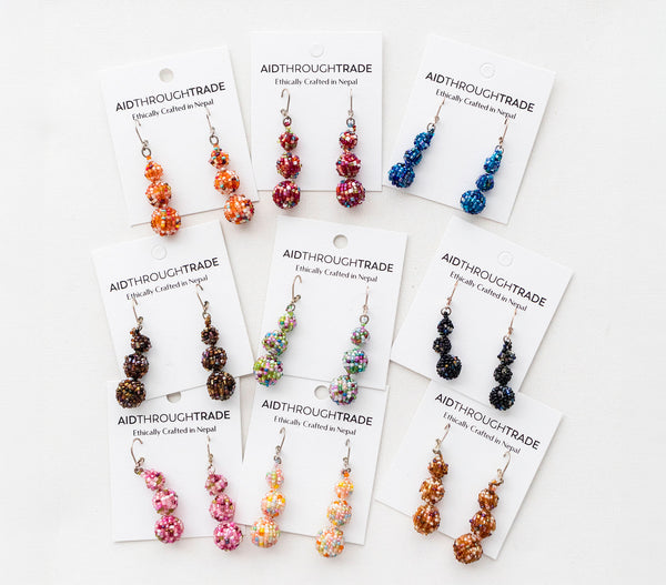 **NEW** <br> Triple Globe Earring <br> Mystery