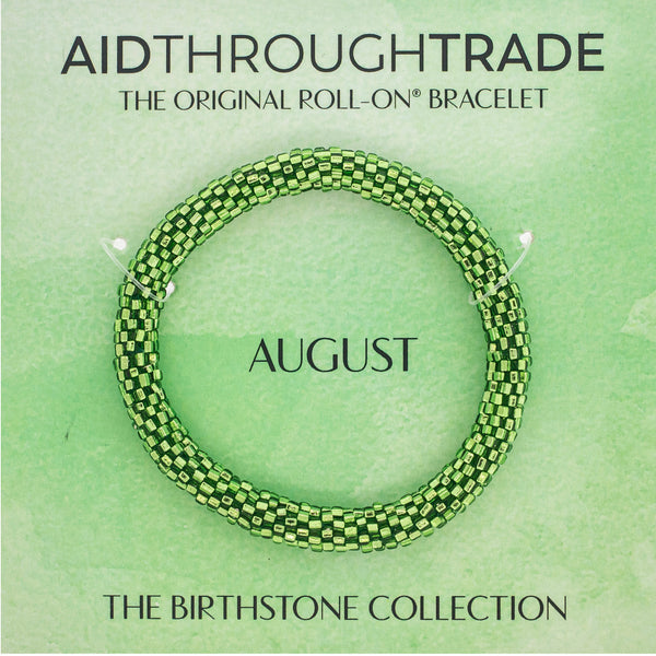 <br> Birthstone Roll-On® Bracelets <br> August