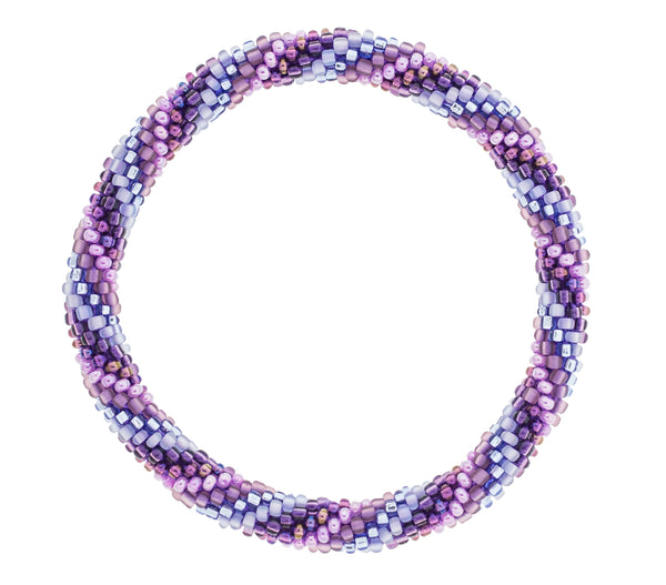 8&quot Roll-On® Bracelet <br> Amethyst