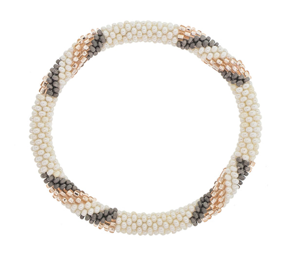 8&quot Roll-On® Bracelet <br> Freshwater Pearl