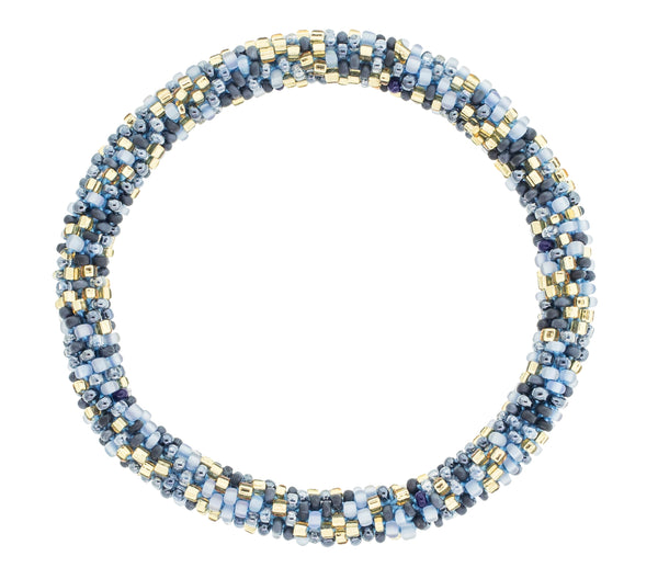 8&quot Roll-On® Bracelet <br> Midnight Blue Speckled