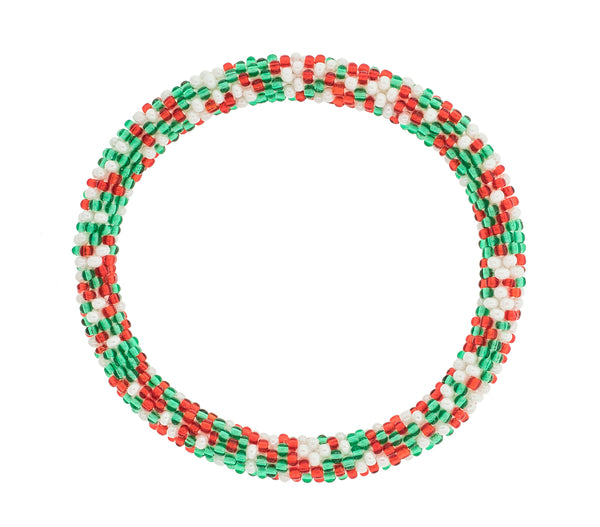 8&quot Roll-On® Bracelet <br> Mistletoe Speckled
