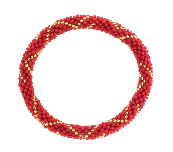 8&quot Roll-On® Bracelet <br> Poinsettia