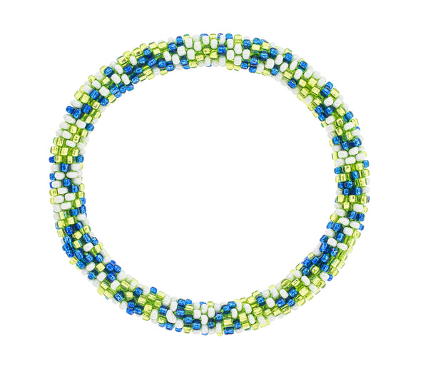 Game Day Roll-On® Bracelet <br> Blue & Green Speckled