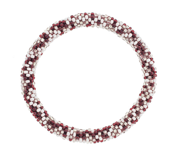 Game Day Roll-On® Bracelet <br> Maroon & White Speckled