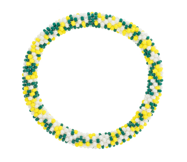 Game Day Roll-On® Bracelet <br> Yellow & Green Speckled