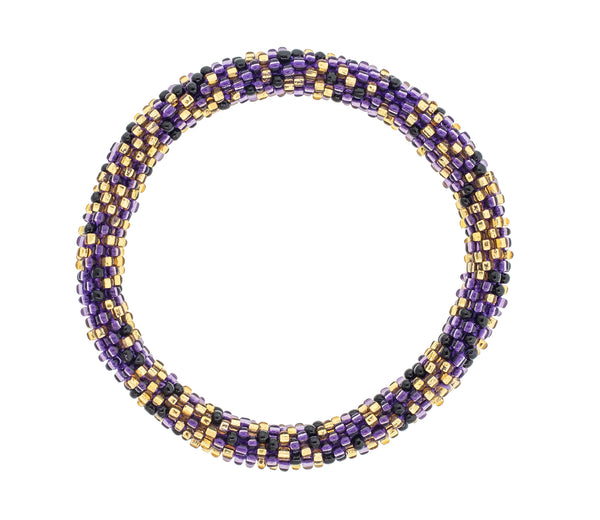 Game Day Roll-On® Bracelet <br> Purple & Black Speckled