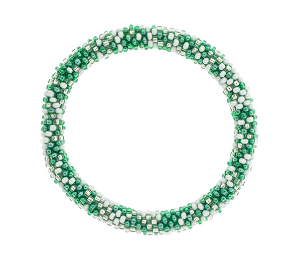 Game Day Roll-On® Bracelet <br> Green & White Speckled