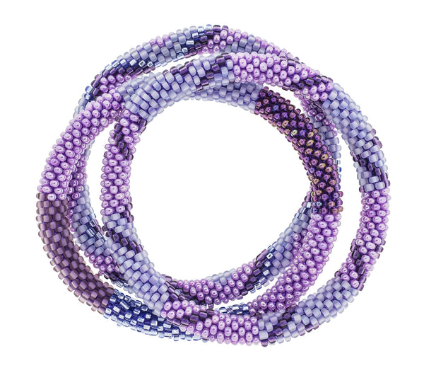8&quot Roll-On® Bracelets <br> Amethyst