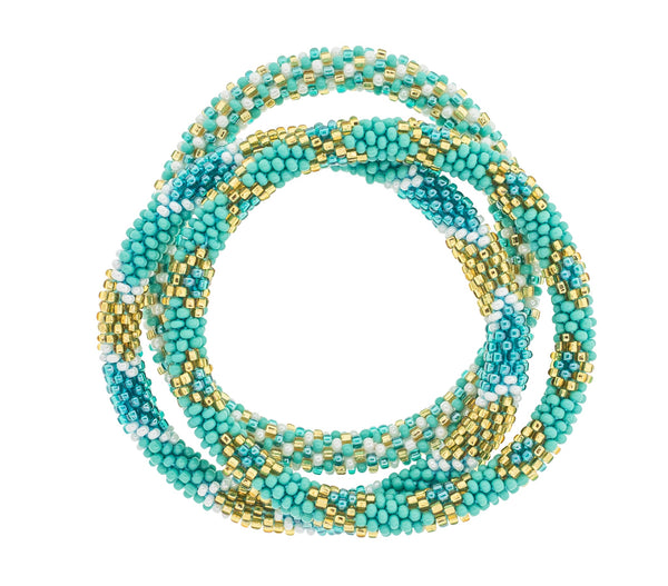 8&quot Roll-On® Bracelets <br> Aquamarine