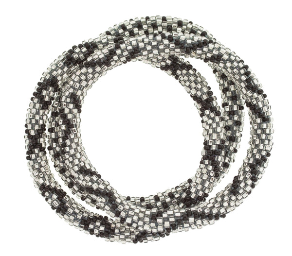 8&quot Roll-On® Bracelets <br> Platinum