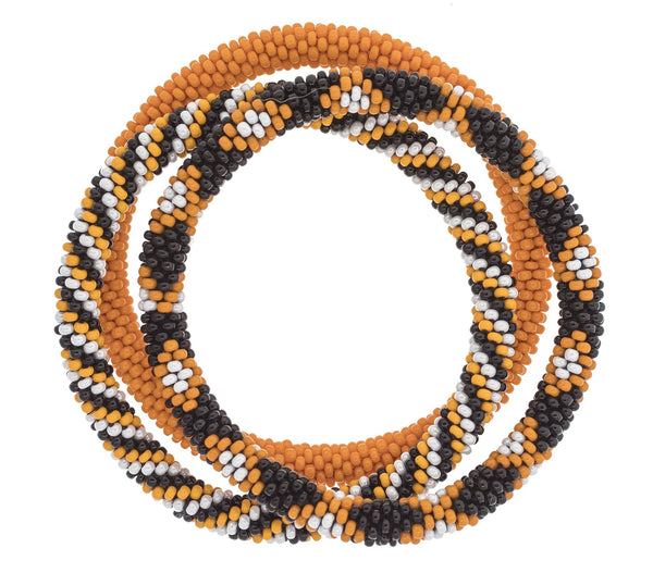 Game Day Roll-On® Bracelets <br> Orange & Black