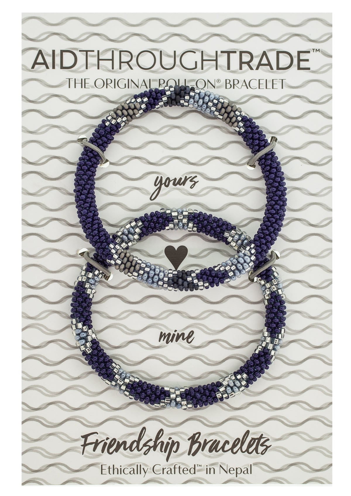 RollOn® Friendship Bracelets Indigo Aid Through Trade