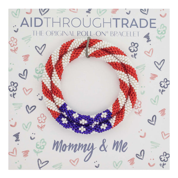 <br> Mommy & Me Roll-On® Bracelets <br> Stars & Stripes