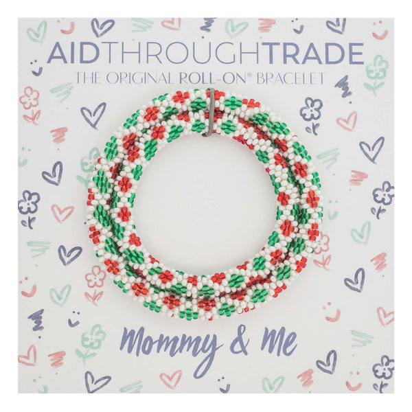 <br> Mommy & Me Roll-On® Bracelets <br> Mistletoe