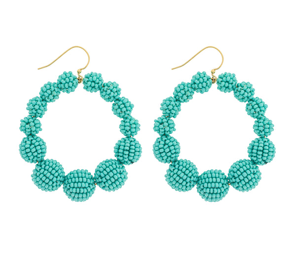 <br>The Olivia Hoop <br> Aquamarine