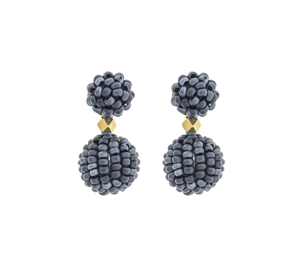 <br>The Waldorf Earring <br> Midnight Blue