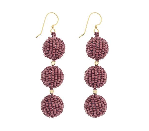 <br>The Charlie Earring <br> Bordeaux