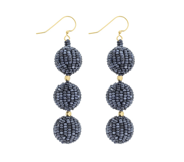 <br>The Charlie Earring <br> Midnight Blue