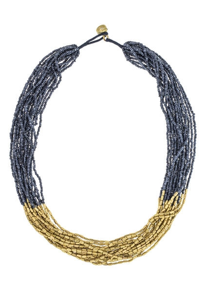 <br>Hema Necklace<br>Midnight Blue