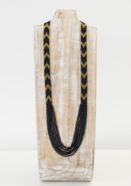 Katniss Necklace <br> Black and Gold
