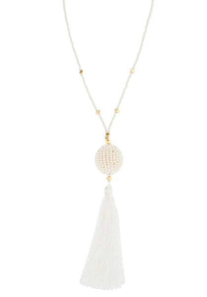 <br> The Wanderer Tassel<br> Cream Brass